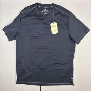 Tommy Bahama Black Crew Neck Short Sleeve T-Shirt ST227063TX Soft Touch Size Med